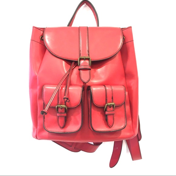 little burgundy backpack